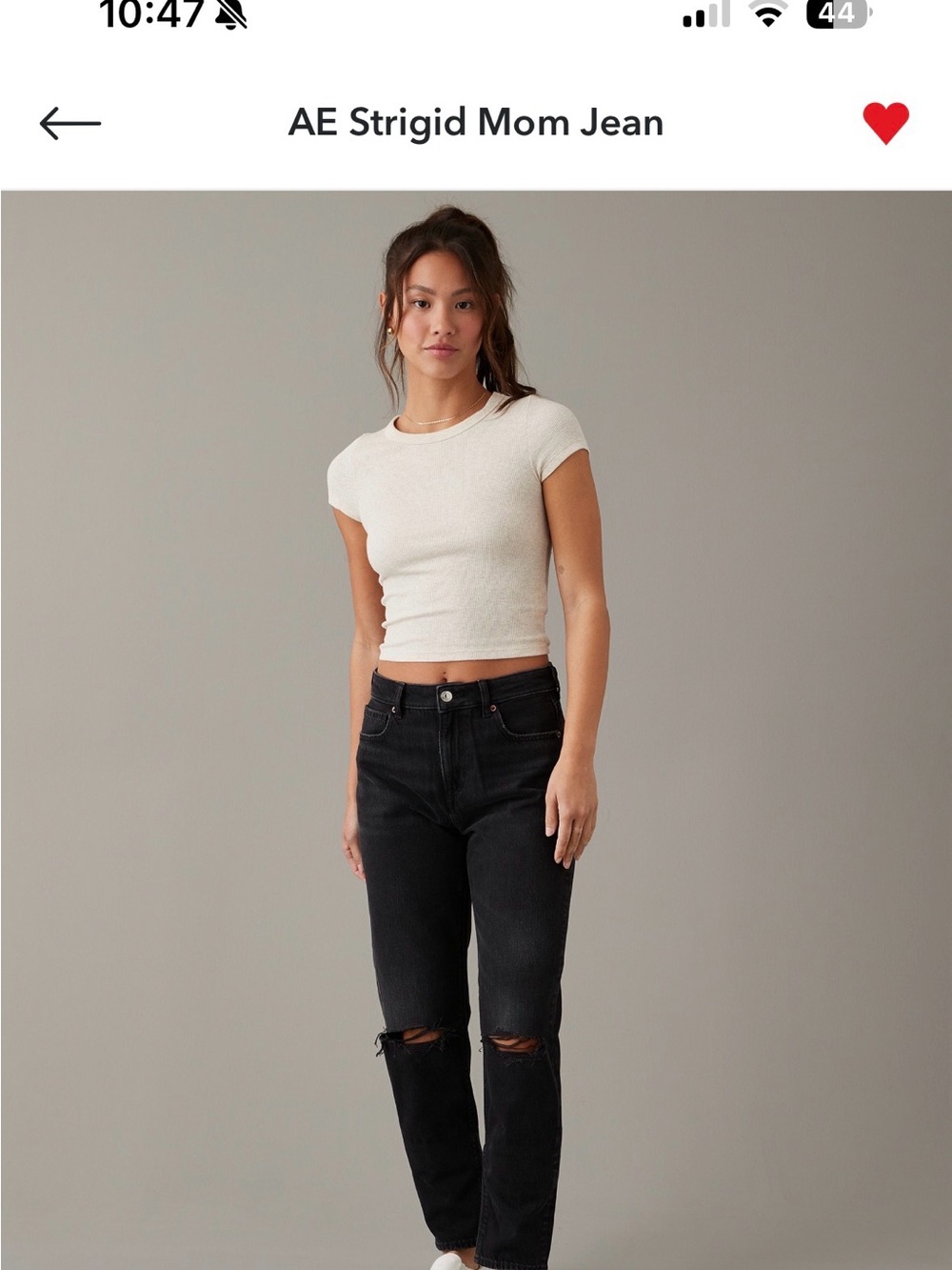 American Eagle Outfitters Black Mom Jeans
